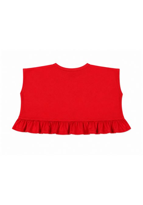 T-shirt crop CUCU' LAB | LISANNAJERSEY ROSSO